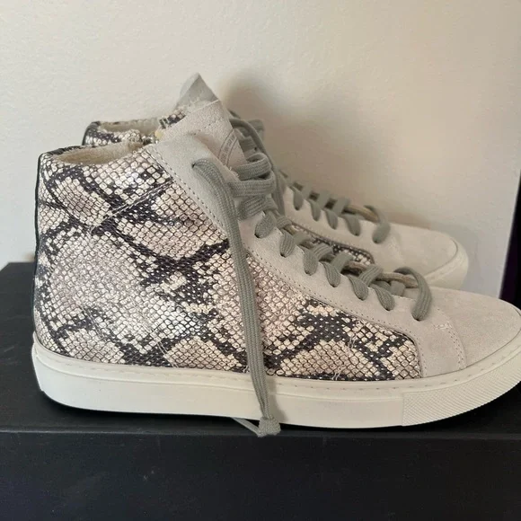 P448 high top size 7 EU37 silver star - Picture 1 of 9